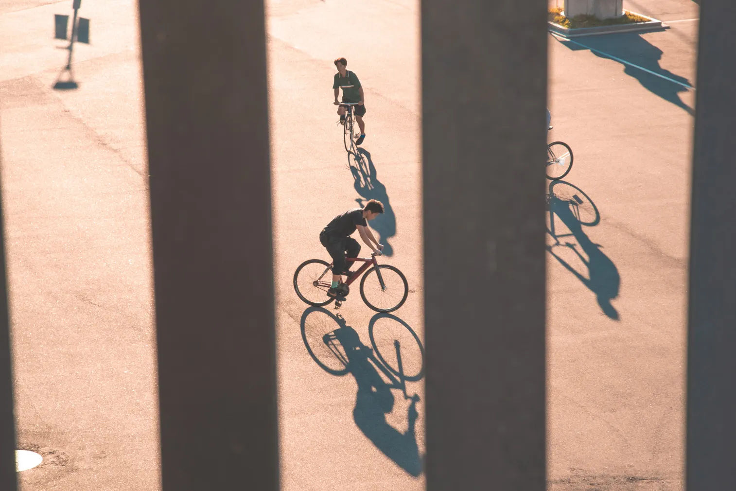 自転車競技や祭りなど、人の動きがある場面を写した写真